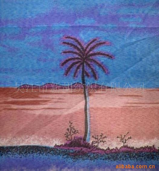 供应150D印花牛津布夏威夷印花箱包布