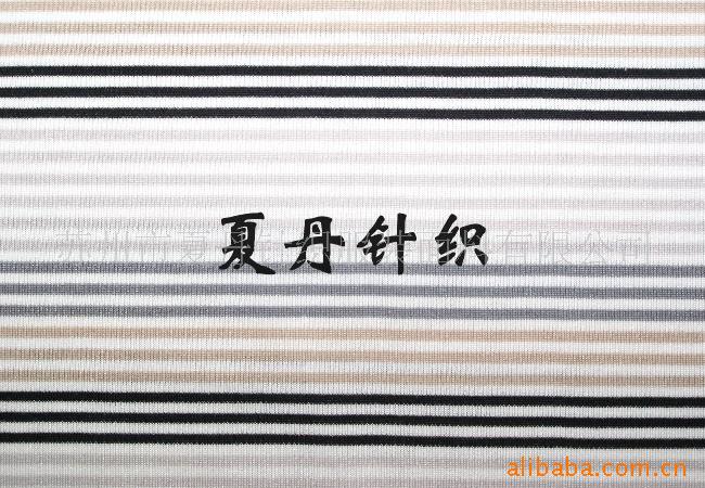 绢丝提调线单面布纬编(图)，桑蚕丝真丝色织彩条大小循环平纹