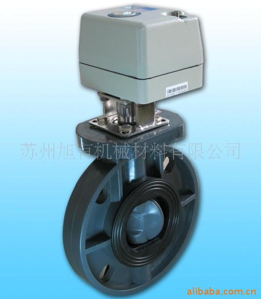 供应HPPVC PP CPVC UPVC电动蝶阀