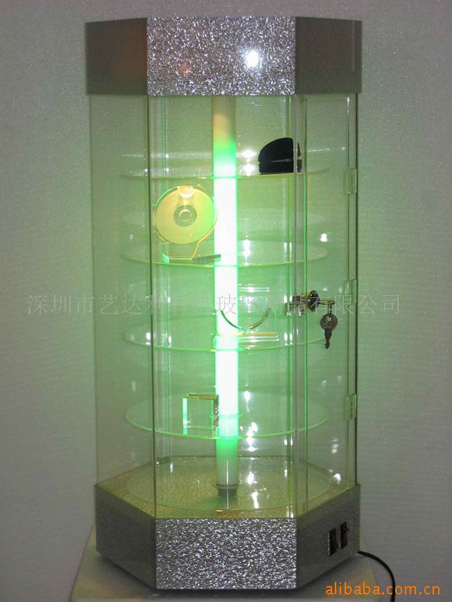 供应有机玻璃展示柜 旋转式展示柜 有机玻璃展示架