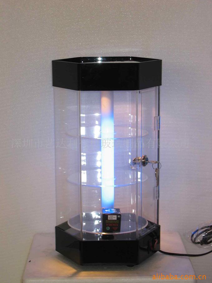 供应压克力旋转展示柜 有机玻璃旋转式展示架 展示柜
