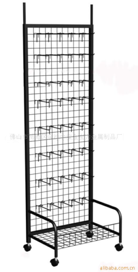 金宝力白色网格挂钩货架，商超小饰品展示架，文具展示架