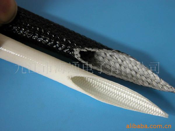 硅胶编织管 内纤外胶管 内胶外纤管 自熄管 玻纤管