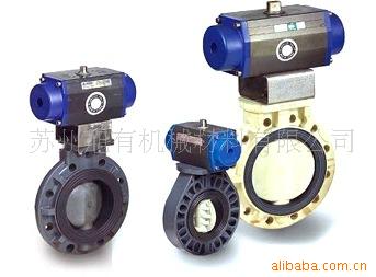 供应气动蝶阀 UPVC气动蝶阀