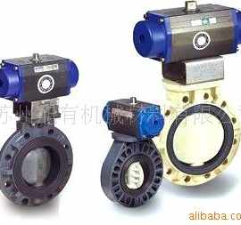 供应气动蝶阀 UPVC气动蝶阀