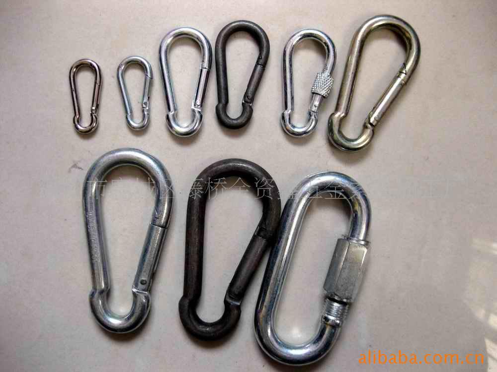 登山扣(图)不锈钢304弹簧扣葫芦钩葫芦扣量大优惠出口外贸