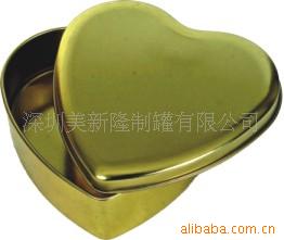 厂家供应马口铁心形盒