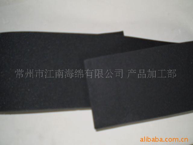 供应黑色泡棉材料 黑色包装材料 黑色涂胶海绵 深黑海绵