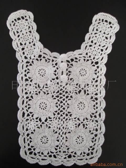 加工定做各种花型编织钩花田园清新手工钩编衣领。手勾衣领。