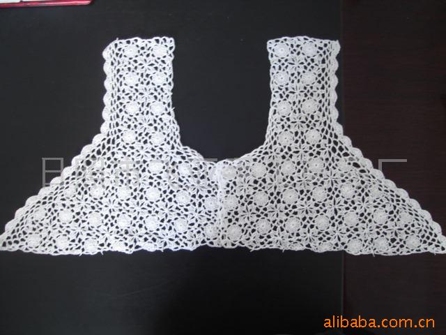 供应手勾花边，手钩花，棉线花边[。手工钩编花边。品种全