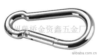 扣保险扣弹簧钩Φ6×60(图)量大优惠登山扣标准
