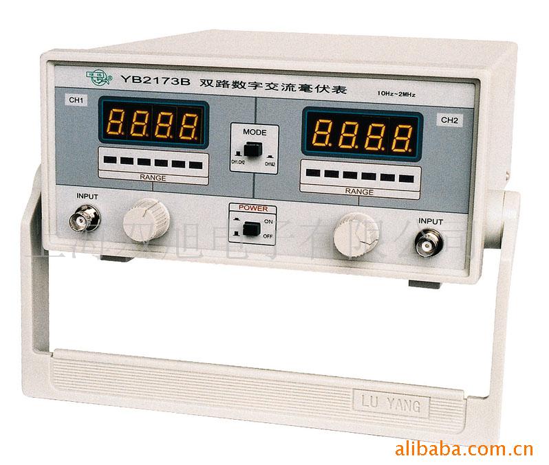 The oscilloscope is green YB2173B Voltmeter YB-2173B