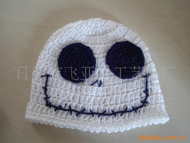 供应手钩花。手工帽子。毛线帽子。婴儿卡通帽子，款式新，品种全