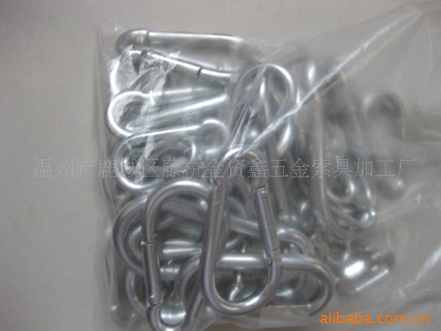 Φ4×40弹簧钩镀锌镀镍平头弹簧扣宠物钩快挂源头工厂极速发货