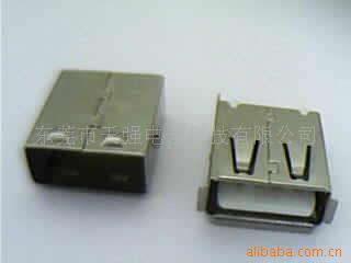 供应USB A母带铁壳