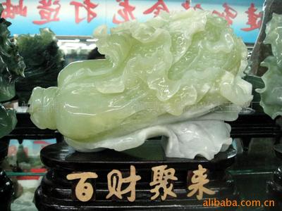 Wholesale of jade ware a living room One hundred Choi Ruyi Jade Cabbage desk Decoration Colored glaze Decoration Home Furnishing ornament