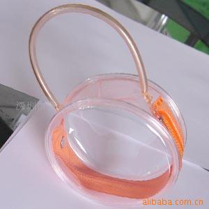 深圳PVC胶骨袋广州PVC手提袋，东莞PVC发饰袋(图)