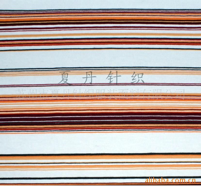 棉氨调线氨纶汗布(图)，精梳棉长绒棉，PIMA棉，彩条汗布