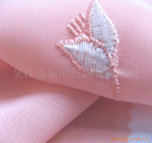 供应绣花雪纺50D雪纺布,乔其纱乔其绉雪纺绉面料