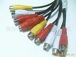 Shenzhen RCA Manufactor RCA Female head vga turn rca Line high quality av Audio and video cable factory wholesale