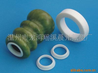 供应聚四氟乙烯氟套 玉轮耐磨零件 白色 PTFE非标零件加工