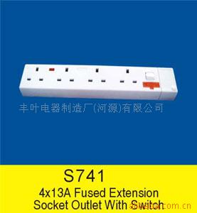 供应带开关排插