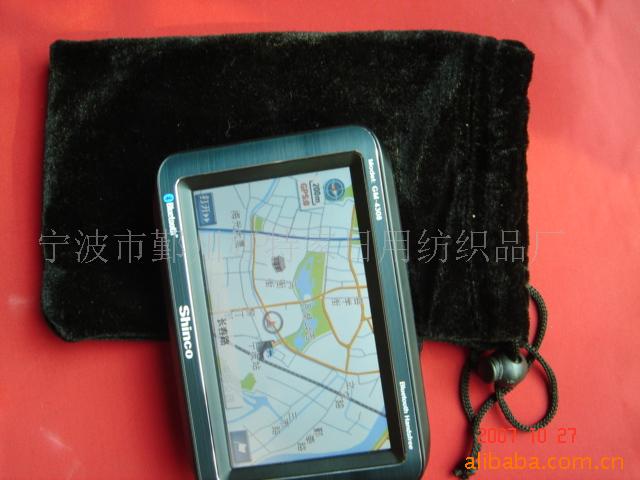 供应MP3绒布袋 电器包装袋 掌上电脑包装袋BSCI工厂