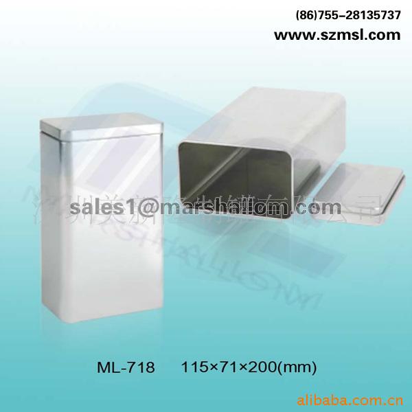 供应马口铁咖啡罐、内盖长方罐、茶叶包装罐