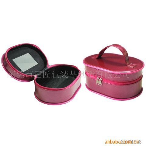 厂家直供精美蕾丝化妆箱  尼龙化妆包 PVC片收纳盒可来样来图 