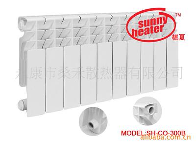 品牌压铸铝暖气片生产厂家出口家装工程散热器散热片全铝300中心|ms