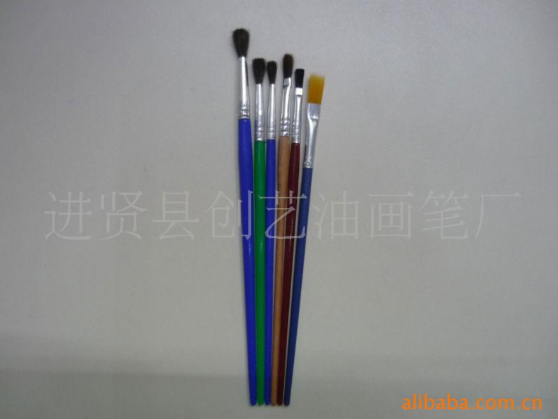 圆头、扁头画笔