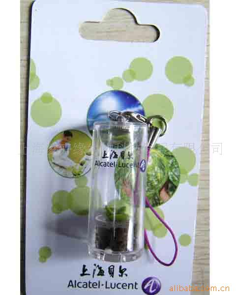 mini tree , mini plant ,Succulent plants Mobile phone pendant Angel Hanabusa