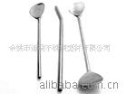 304不锈钢吸管勺 咖啡勺 (圆形 心形勺)