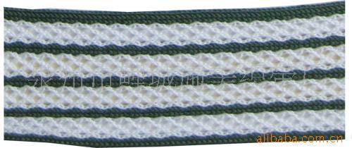 福建织带厂家直销毛绒平带、提花单面带、中股带