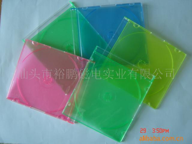 CD盒/DVD盒/VCD盒 供应PS CD盒  5.2mm 超薄彩色底CD盒子