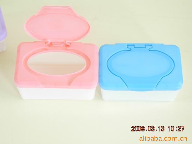 厂家供应方形塑料纸巾盒湿巾桶盒 家庭餐馆用清洁纸巾盒湿巾盒