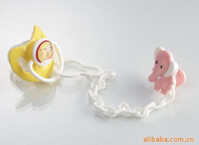 Naughty grado alimenticio chupete con cadena bebé silicona juego boca