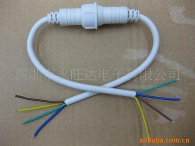 Four core Big head Water line 4P Alignment of male and female pair 4-core LED Water line 4C white Water line wholesale