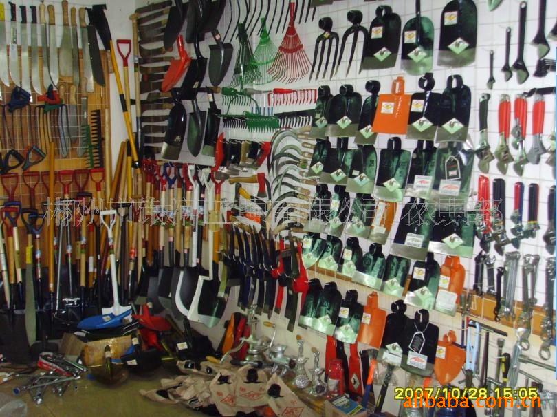 出口高质量农具南美市场墨西哥巴西哥伦比亚，南美冰铲红木柄锹，