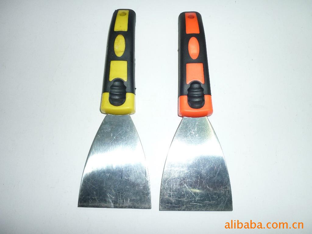 供应各种油灰刀 双色塑柄油灰刀 木柄油灰刀 刮刀