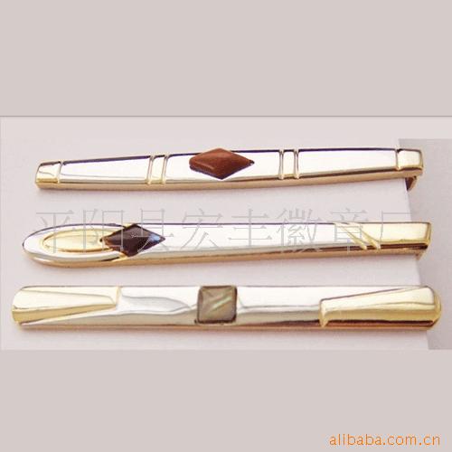 宏丰厂家直销金属  镶钻领带夹