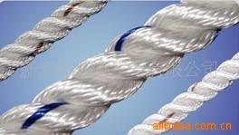 供应锦纶 丙纶 涤纶 高强三股 八股绳缆---巨力索具