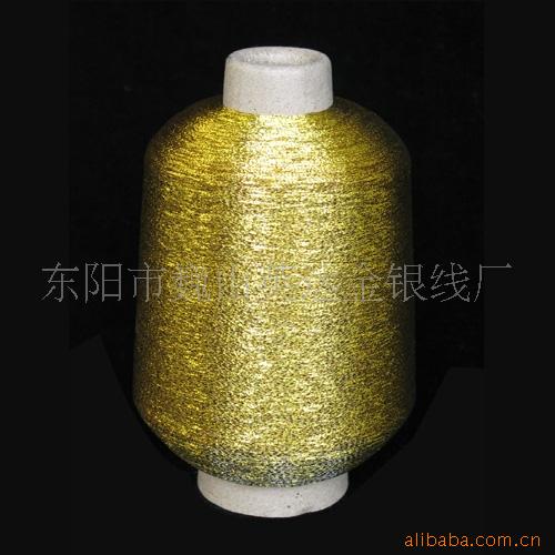 厂家多颜色现货供应织带商标织唛拷克用的MX金银线 金银丝
