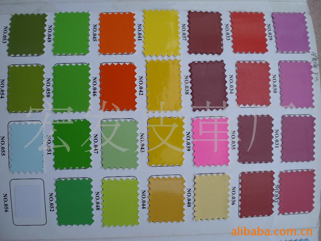 供应环保PVC/PU人造革／镜面光胶皮革／合成革