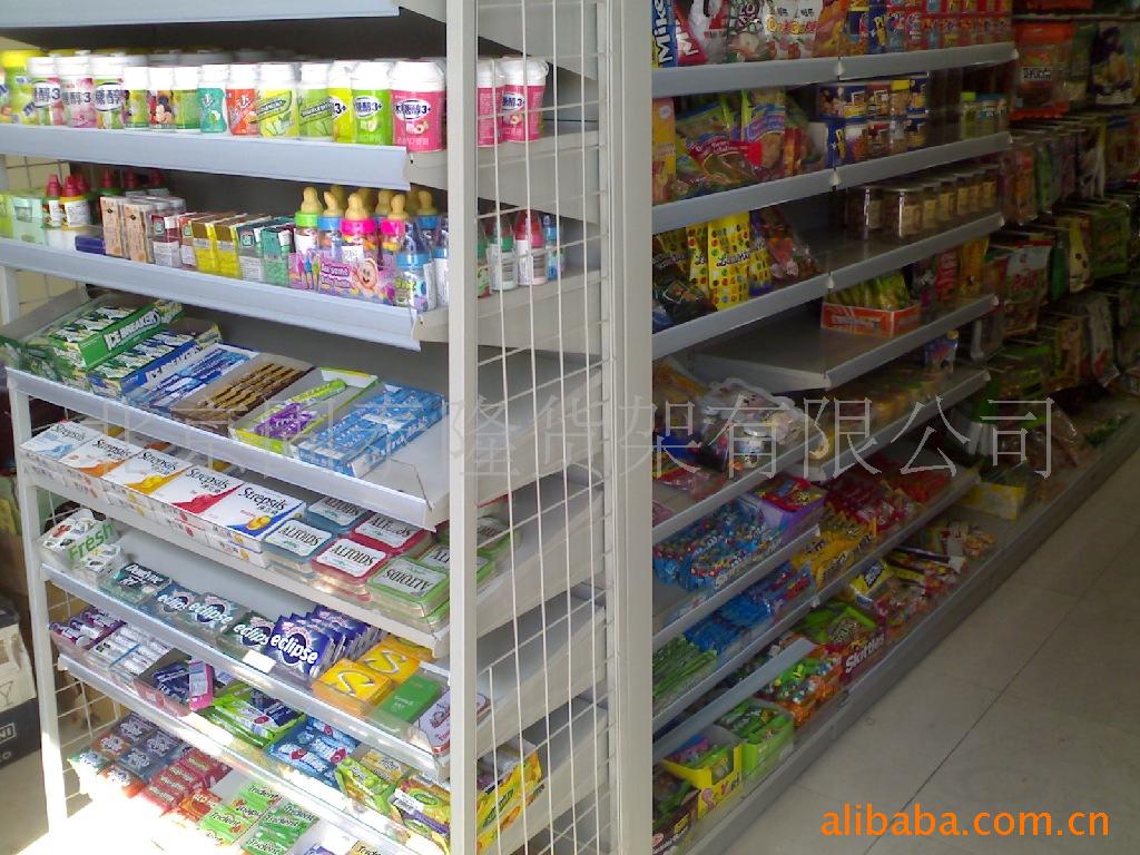 厂家专业提供 超市货架 卖场货架 便利店展架 背板货架|ru