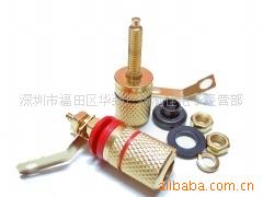 纯铜镀金接线柱 音箱接线柱 喇叭插座 音响香蕉插座