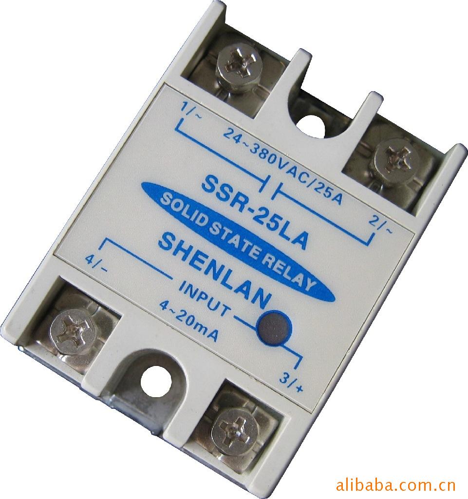 供应工业级4-20mA小型相位调功型交流单相固态继电器SSR-25LA