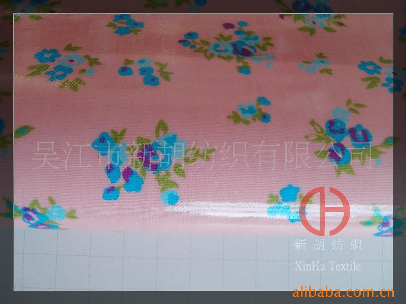 供应箱包牛津布正面压PVC印花环保新料