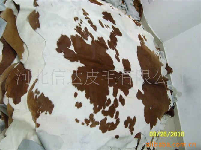 批发家居装饰用整张奶牛毛皮革
