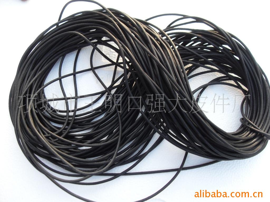 源头厂家【特卖0.6元一米】河南强大中圆染色3MM牛皮绳